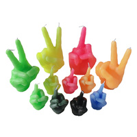 2022 DIY 3D handgemachte duftende Silikon hand geformte Mittelfinger Kerze
