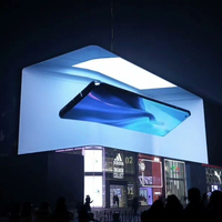 Affichage led publicitaire à l'œil nu, effet 3d extérieur p2.5 p3 p4 p5 p6, panneau d'affichage led