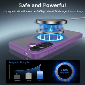 Funda Mate Premium para <span class=keywords><strong>Samsung</strong></span> A57, 2400G Magnética Antihuellas, Carcasa Protectora a Prueba de Golpes de PC+TPU - Product Image 5