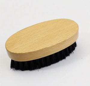 Brosse à barbe véganisme en nylon manche en bois outil de nettoyage à poils doux pour hommes brosse à décolorer pour tondeuses à cheveux - Product Image 4