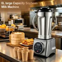 Multifunctionele commerciële blender met roestvrijstalen kan, sojamelkmaker en fruitpers voor restaurants en cafés