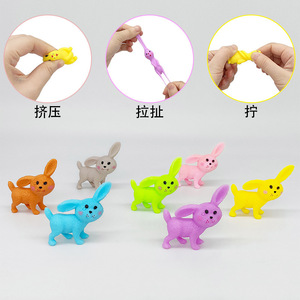 Juguetes de conejito de Pascua, mini figuras de conejo de plástico para niños, regalos de fiesta, 14 piezas, estilo moderno - Product Image 2