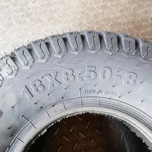 Pneus ATV 18x8.5-8 pour voiturettes de golf, pneus pour tracteurs de pelouse avec 4 valves droites, pneus sans chambre à air pour voiturettes de golf et tondeuses à gazon - Product Image 5