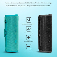 Haut-parleur portable sans fil étanche FL6 en tissu, son haute qualité, Bluetooth, USB, mini, pour fêtes, musique, karaoké, autonomie 5-10 heures
