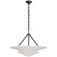 Lustre personnalisé en plâtre bronze doré en métal pour villa chambre d'hôtel décoration intérieure de chambre restaurant lustre Mollino