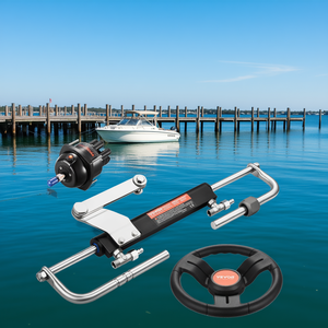 ระบบพวงมาลัยไฮดรอลิกสำหรับเรือเดินทะเล Vevor 90 แรงม้า ปั๊มพวงมาลัยนอกเรือ ล้อขนาด 13.5 นิ้ว สายไฮดรอลิกยาว 26 ฟุต แบบสถานีเดียว - Product Image 2