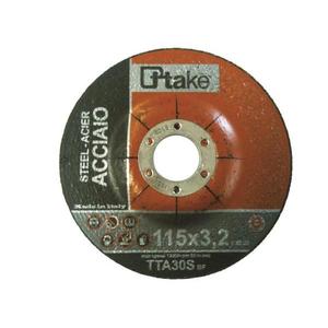 Disco Abrasivo con Centro Depresado Ttake de 230x6.5 mm para Desbarbado de Acero - Product Image 1