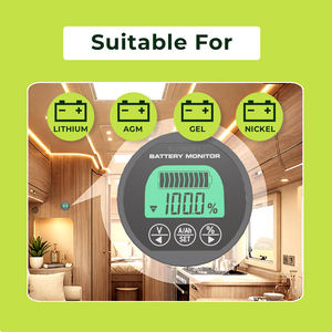 Monitor de Batería LCD de 12V 150A EJ-FG05, Medidor de Voltaje y Corriente de Alta Precisión, Probador de Capacidad de Batería de Litio de Ciclo Profundo - Product Image 5