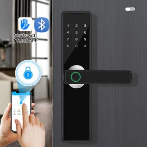 Biyometrik akıllı kapı kilidi anahtarsız otel uzaktan kumanda ttlock elektronik Tuya akıllı WiFi Bluetooth parmak izi kapı kilit fiyat