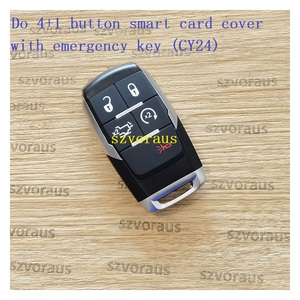 Chất Lượng Cao Cho Dodge <span class=keywords><strong>4</strong></span> + <span class=keywords><strong>1</strong></span> Nút Thẻ Thông Minh Bìa Với Chìa Khóa Khẩn Cấp (Cy24) Chìa Khóa Xe Bìa - Product Image 2