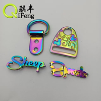 Luxus Light Gold 1 "Metall Regenbogen D-Ring Set 10mm-25mm Geschweißte D-Ringe Schiebe gürtels chnalle für Rucksäcke