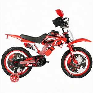 Vélo pour enfants de style moto, 12-20 pouces, en stock direct usine, avec roues d'apprentissage et porte-bouteille pour garçons - Product Image 6