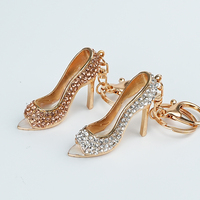 Promotion Spéciale : Porte-clés Chaussure à Talon Haut avec Strass en Métal pour Femme et Fille