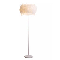 Veilleuse moderne en poils d'oie E27led avec corps en fer pour chambre, salon, canapé et chevet