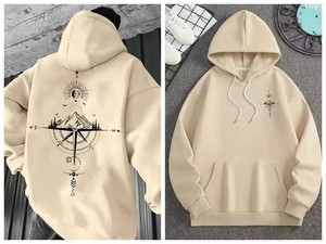 Felpa con Cappuccio Oversize alla Moda con Stampa per Uomo, Nuovo Stile Casual e Comodo - Product Image 2