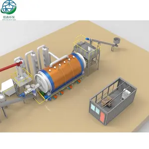 Fast Microwave Tire Rubber Pyrolysis Reactor MS-3000x8000