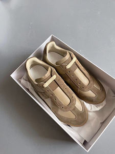 सबसे लोकप्रिय आरामदायक जूते प्रशिक्षण के लिए मोटी Outsole के फीता असली लेदर स्नीकर्स पुरुषों - Product Image 2