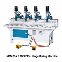 Machine à percer les charnières CNC automatique MM4214/MZ4215, perceuse verticale multi-broches pour le travail du bois, pour trous de charnières de portes d'armoires