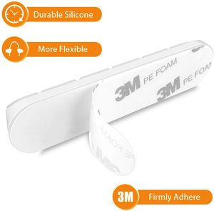 Organizador <span class=keywords><strong>de</strong></span> Cables Magnético con 6 Ranuras, Abrazaderas <span class=keywords><strong>de</strong></span> Silicona Adhesivas <span class=keywords><strong>para</strong></span> Cables <span class=keywords><strong>de</strong></span> Celular, Etiquetas Impresas Personalizadas, Guías <span class=keywords><strong>de</strong></span> Gestión <span class=keywords><strong>de</strong></span> Cables - Product Image 4