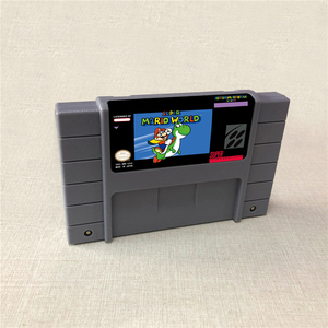 Super Marios World-per SNES RPG Game Card Version <span class=keywords><strong>batteria</strong></span> salva Marios videogioco USA grey 16 Bit Game Card - Product Image 1