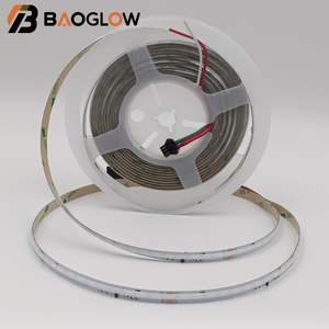 Three Line Iridescence 24V 8mm PCB 10W/M 360LED/M Digital <b>RGB</b> LED COB Strip Light Copper Core Dimmable Lighting - Product Image 1