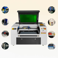 Cortadora Láser de CO2 6040 para Acrílico, Madera y Cuero, Máquina de Grabado Láser CNC para Materiales No Metálicos