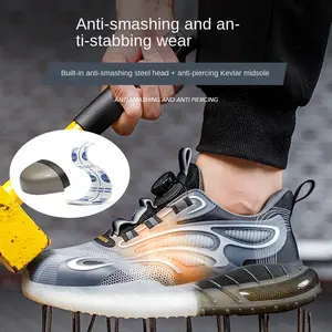 حذاء Dian Sen غير قابل للتدمير ، حذاء رياضي عامل مضاد للثقب مقاوم للثقب ، حذاء جيد التهوية للنساء ، آمن في العمل - Product Image 6