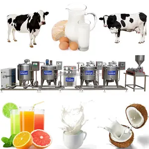 Sữa SS304 50L 100 L 150L 200L 300L 500L1000 L Nước Ép Trứng Lỏng Sữa Chua Máy Tiệt Trùng Sữa