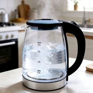 Hervidor Eléctrico de Vidrio para Uso Comercial y Doméstico, 1500W, 1.8L, 220V, Alta Calidad, Control Automático de Temperatura, Suministro de Fábrica - Product Image 1