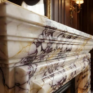 हाथ से नक्काशीदार कैलाक्टा वायला मैटल आधुनिक प्राकृतिक पत्थर के चारों ओर फ्लैटेड संगमरमर के डिजाइन पॉलिश फर्नीचर - Product Image 5