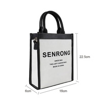 Sac à bandoulière pour femmes à la mode personnalisée Mini sac décontracté en toile de coton et fermeture à glissière en cuir véritable pour l'extérieur