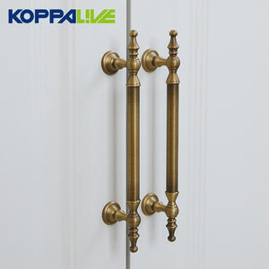 Koppalive rustica in ottone manici Vintage <span class=keywords><strong>per</strong></span> <span class=keywords><strong>mobili</strong></span> maniglia Hardware in ottone antico manici <span class=keywords><strong>per</strong></span> armadietti da cucina - Product Image 2