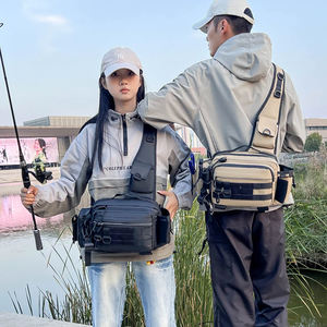 多機能フィッシングファニーパック耐水性タックルバッグ屋外釣りギアアクセサリーウエストバッグ釣りタックルバッグ - Product Image 6