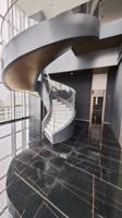 Escalier rotatif en acier inoxydable personnalisé HZ, escalier moderne pour appartements, villas, hôtels