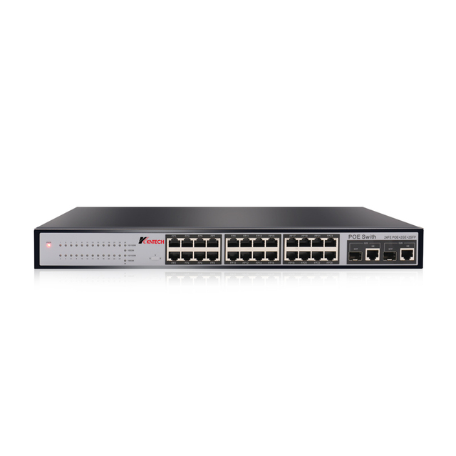 KNTECH IP PBX 24 Port POE Switch IP PBX/Pabx/24-ports Unmanaged POE Switch KNPB-24