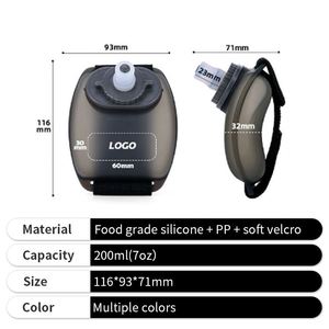 Gift Silicone Adjustable Minimalist Leak-Proof Wrist <b>Water</b> Bottle for Outdoor Sports - Product Image 4
