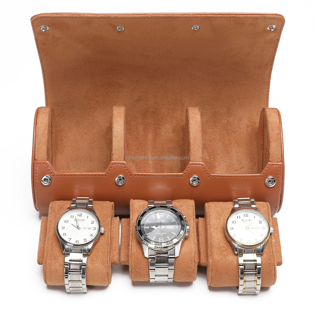 Handmade Luxury PU Leather 1 Slot Croco Watch Box Travel Storage Case Custom Logo Available