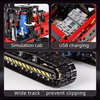 Mould King 17033 2.4G & APP Contral Rc Excavator Truck Model Technical Building Kits Block Creative Toy(1828PCS)
