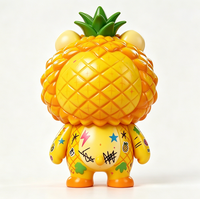 Figurine personnalisée Ananas Lion Graffiti en PVC et ABS, Statue ouverte moulée, Fabriquée en Chine, OEM pour la vente en gros aux marques