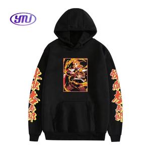 Disfraces casuales <span class=keywords><strong>de</strong></span> moda <span class=keywords><strong>de</strong></span> talla grande sudaderas Anime gráfico Rengoku Kyoujurou sudaderas con capucha para <span class=keywords><strong>hombre</strong></span> Demoned Slayer HOODIE - Product Image 3