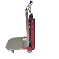 Chariot d'escalade électrique pliable pour escaliers, avec chenilles en caoutchouc, pour usage domestique et transport de charges lourdes