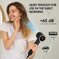 Sèche-cheveux professionnel haute vitesse 110000 tr/min, mode IA intelligent, détection de distance, sèche-cheveux ionique avec capteur de réglage automatique
