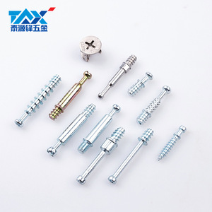 TAX 2-In-1 Connector M6X17.5 Zinc Plated Phillips Head Screw For Furniture Wardrobe - Product Image 3