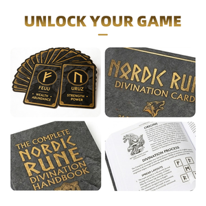 <span class=keywords><strong>Carte</strong></span> dei Tarocchi con Simboli Antichi, Ecologiche, Personalizzate, Delicate sulla Pelle, Non Tossiche, <span class=keywords><strong>Carte</strong></span> da Gioco per Lettura Energetica - Product Image 3