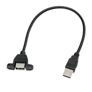 Usb Extension Cable Male To Female With <b>Screw</b> Holes For Panel Mounting 3mm Oxygen Free <b>Copper</b> Wire - Product Image 1