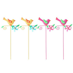 Micro-paysage <span class=keywords><strong>jardin</strong></span> branche oiseau <span class=keywords><strong>maison</strong></span> pour cour oiseau décoration transfrontalière métal fer fleur arrière-cour oiseau - Product Image 4