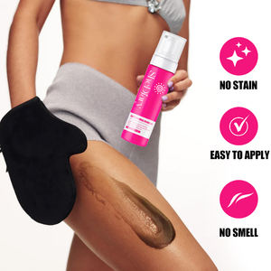 SheDiary <span class=keywords><strong>Meilleur</strong></span> bronzant instantané <span class=keywords><strong>pour</strong></span> <span class=keywords><strong>le</strong></span> corps végétalien autobronzant <span class=keywords><strong>pour</strong></span> <span class=keywords><strong>le</strong></span> soleil Mousse à la noix de coco Lotion solaire bronzante - Product Image 3