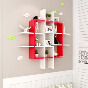 Suporte de parede rústico para correio, suporte organizador de correio, classificador de madeira, prateleira com 4 ganchos, chave dupla, prateleira de parede com ganchos - Product Image 3