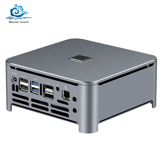 HelorPC Gaming Mini PC Computer I9 9880H Gaming Pc Set Dual LAN DP 4K DDR4 RAM Mini Desktop Computer