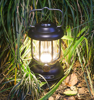 Lanterne Vintage pour tente de Camping en plein air, Rechargeable, Portable, éclairage décoratif de Camping, 3.7V, 4400MAH, COB, LED